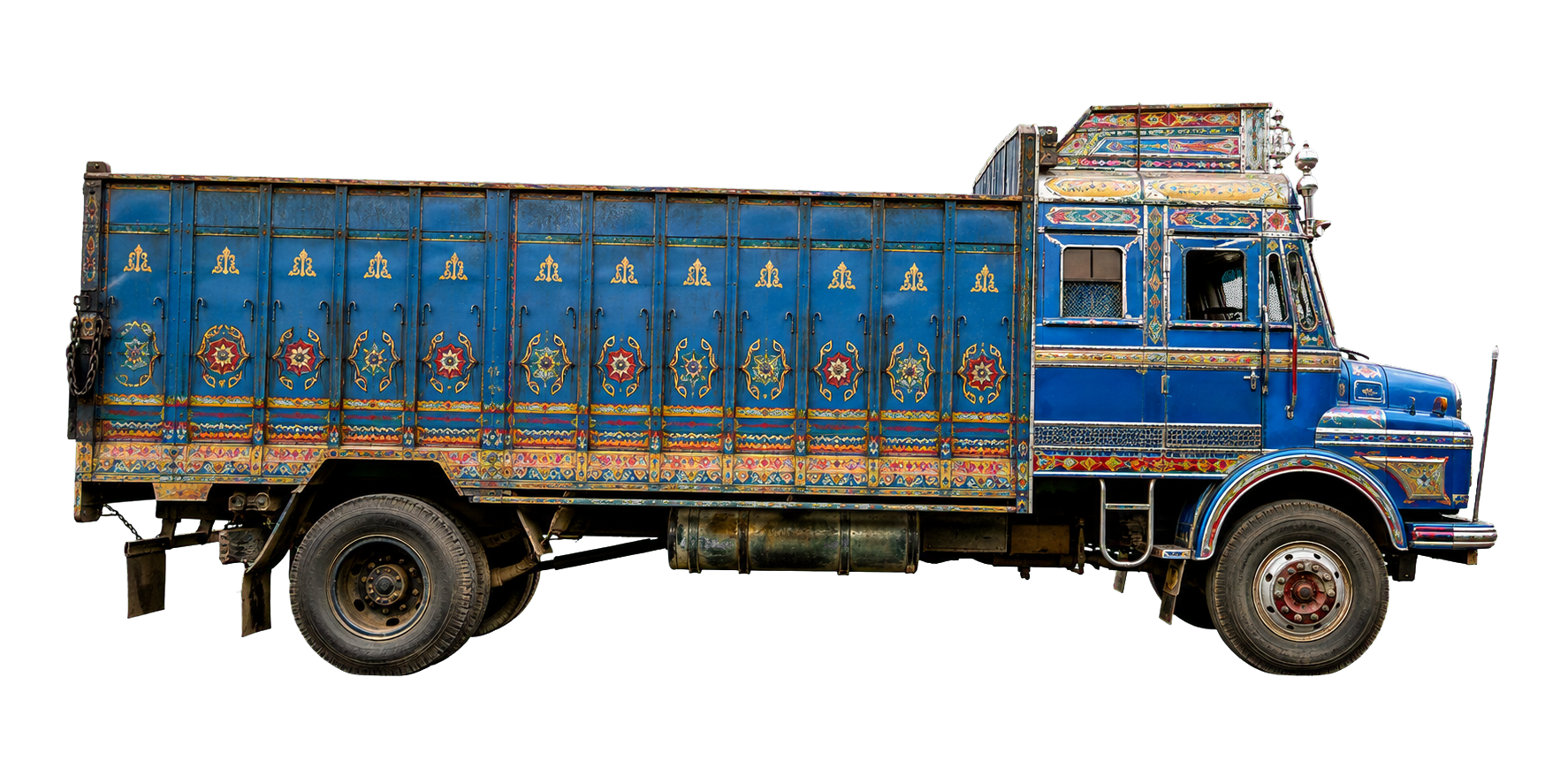Photorealistic 1990s North Indian Murthal Dhaba 90s truck